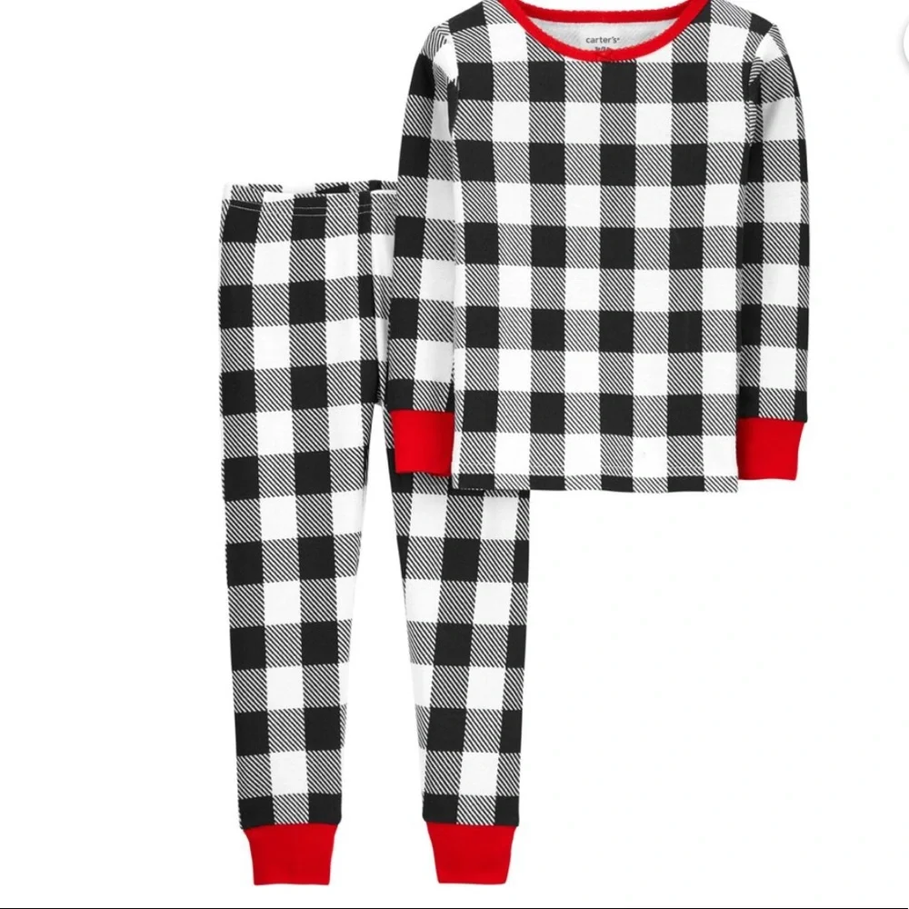 CARTER’S 2-Piece Gingham 100% Snug Fit Cotton PJs‎
